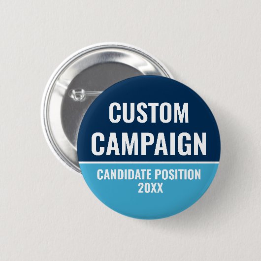 Sjabloon Aangepaste campagne voor Button verkiezin (Voorkant /achterkant)