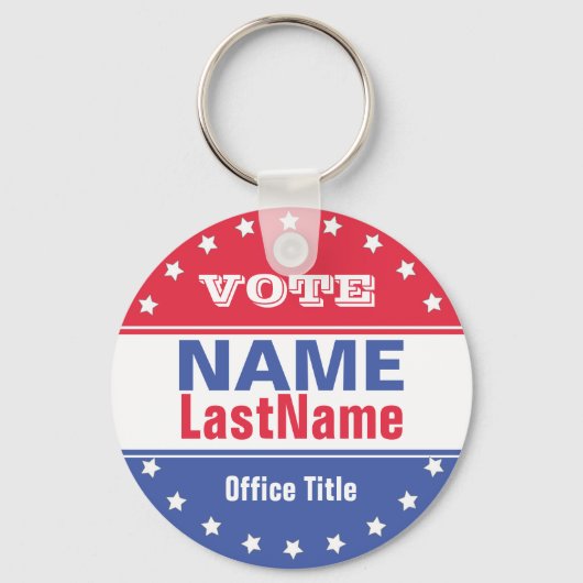 Sjabloon Aangepaste campagne voor verkiezingen Sleutelhanger (Voorkant)
