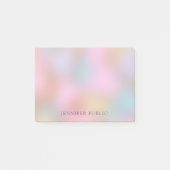 Sjabloon aangepaste elegante moderne pasteelkleure post-it® notes (Voorkant)