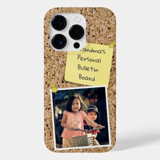 Sjabloon Aangepaste foto gefingeerde gele notitie Case-Mate iPhone Case (Achterkant)