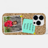 Sjabloon Aangepaste foto van Blauwgroen notitie Case-Mate iPhone Case (Achterkant (horizontaal))