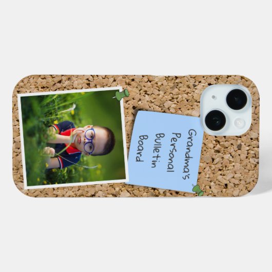 Sjabloon Aangepaste foto voor Pined Blue Note Case-Mate iPhone Case (Achterkant (horizontaal))