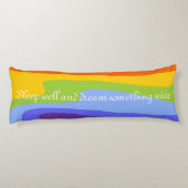 Sjabloon - Aangepaste jouw tekst, afbeelding en ac Lichaamskussen (Achterkant)