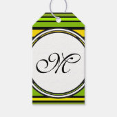 Sjabloon - Aangepaste jouw tekst, monogram en back Cadeaulabel (Voorkant)
