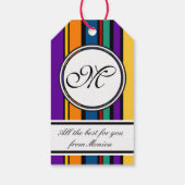 Sjabloon - Aangepaste jouw tekst, monogram en back Cadeaulabel (Achterkant)