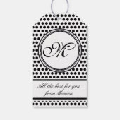 Sjabloon - Aangepaste jouw tekst, monogram en back Cadeaulabel (Achterkant)