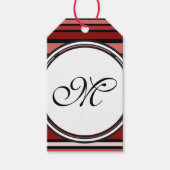 Sjabloon - Aangepaste jouw tekst, monogram en back Cadeaulabel (Voorkant)