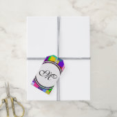 Sjabloon - Aangepaste jouw tekst, monogram en back Cadeaulabel (Met Touw)