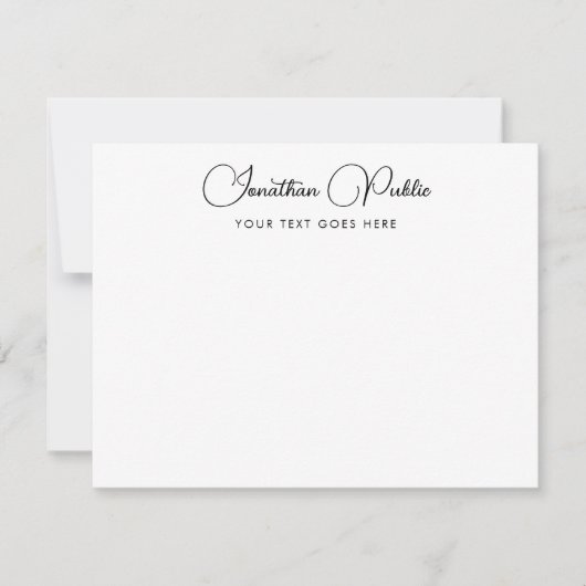 Sjabloon Aangepaste moderne, handgeschreven naam (Voorkant)