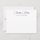 Sjabloon Aangepaste moderne, handgeschreven naam (Achterkant)