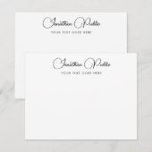 Sjabloon Aangepaste moderne, handgeschreven naam (Voorkant / Achterkant)