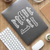 Sjabloon Aangepaste naam Sticker