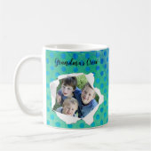 Sjabloon Aangepaste papiercentrale foto blauwe Sti Koffiemok (Links)