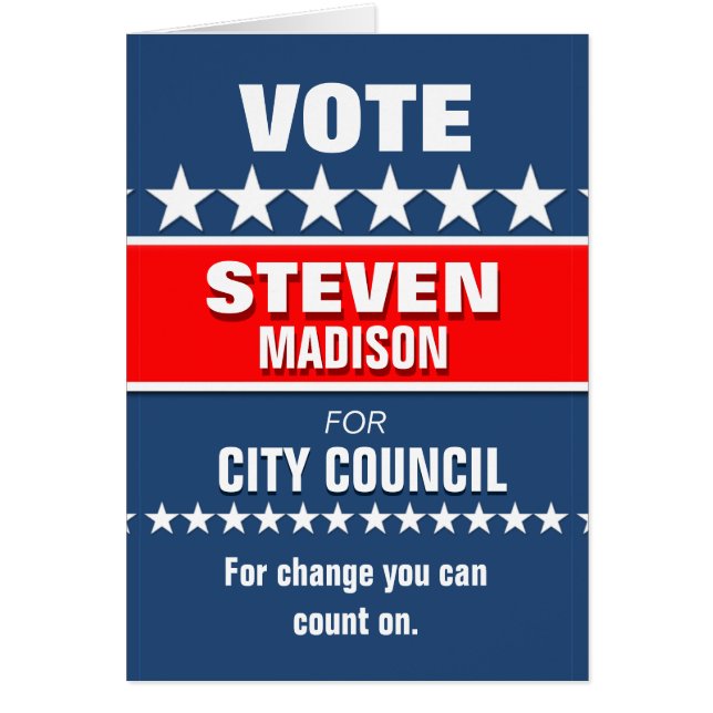 Sjabloon Aangepaste politieke campagne (Voorkant)