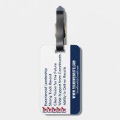 Sjabloon Aangepaste politieke campagne Bagagelabel (Achterkant verticaal)