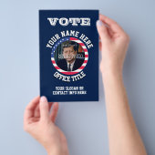 Sjabloon Aangepaste politieke campagne Flyer (Hand)