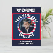 Sjabloon Aangepaste politieke campagne Kaart (Staand voorkant)