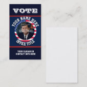 Sjabloon Aangepaste politieke campagne Visitekaartje (Voorkant / Achterkant)