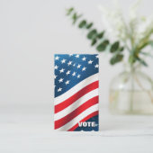 Sjabloon Aangepaste politieke campagne Visitekaartje (Staand voorkant)