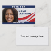 Sjabloon Aangepaste politieke campagne Visitekaartje (Voorkant / Achterkant)