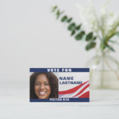 Sjabloon Aangepaste politieke campagne Visitekaartje (Staand voorkant)