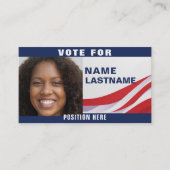 Sjabloon Aangepaste politieke campagne Visitekaartje (Voorkant)