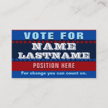 Sjabloon Aangepaste politieke campagne