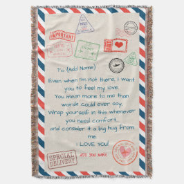 Sjabloon Aangepaste Tekst Sherpa Deken – We Love Y