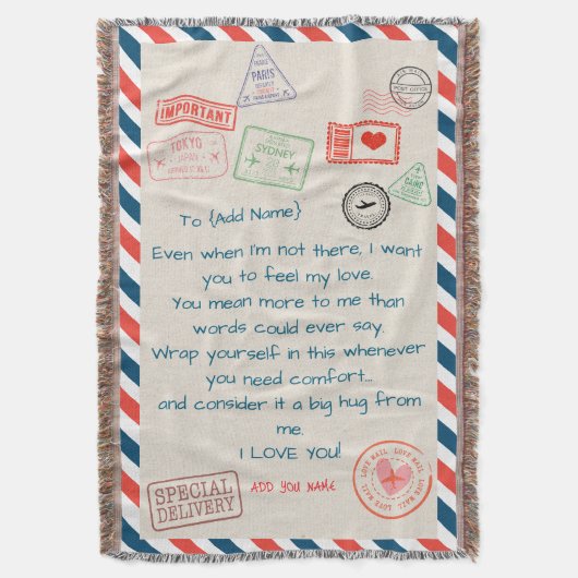 Sjabloon Aangepaste Tekst Sherpa Deken – We Love Y (Voorkant Verticaal)