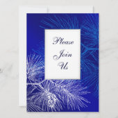 Sjabloon Aangepaste uitnodiging voor blauwe en wit (Voorkant)