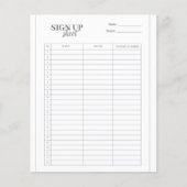 Sjabloon aanmeldingsformulier (Voorkant)