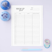 Sjabloon aanmeldingsformulier flyer (Enkel)