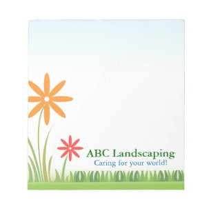 Sjabloon ABC-landschapsontwerp voor notebooks Notitieblok