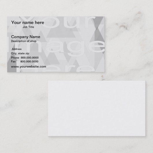Sjabloon Achtergrond foto watermerk Visitekaartje (Voorkant / Achterkant)