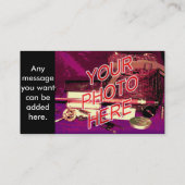 Sjabloon Achtergrond foto watermerk Visitekaartje (Achterkant)