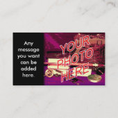 Sjabloon Achtergrond foto watermerk Visitekaartje (Achterkant)