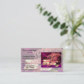 Sjabloon Achtergrond foto watermerk Visitekaartje (Staand voorkant)