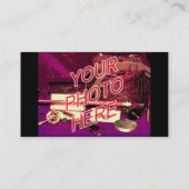 Sjabloon Achtergrond foto watermerk Visitekaartje (Achterkant)