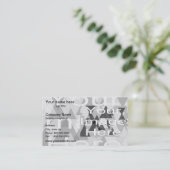 Sjabloon Achtergrond foto watermerk Visitekaartje (Staand voorkant)