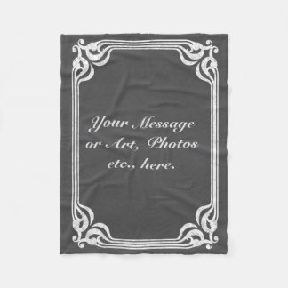 Sjabloon - achtergrond van het Chalkboard met rand Fleece Deken