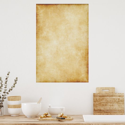 Sjabloon achtergrondperkamentpapier poster (Keuken)