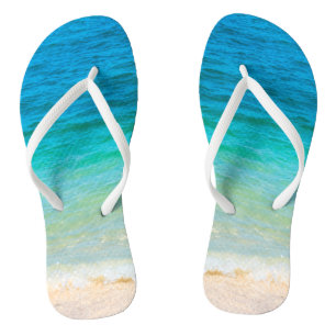 Sjabloon Adult Beach Zee Waves Zeezand Teenslippers