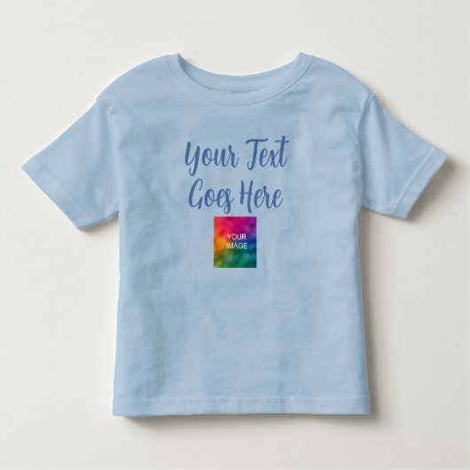  Sjabloon Afbeelding uploaden Tekst toevoegen Baby Kinder Shirts (Voorkant)