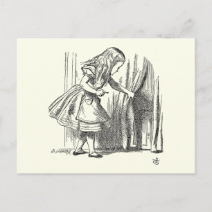 Sjabloon Alice Op zoek naar de deur Briefkaart