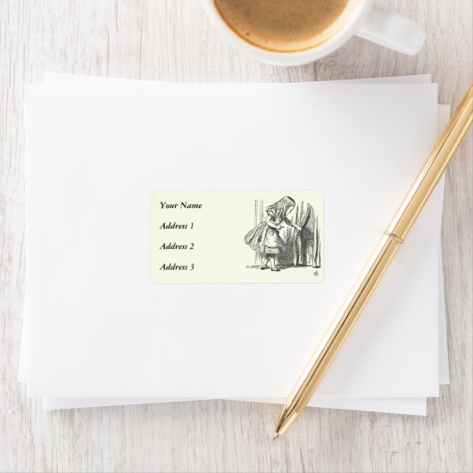 Sjabloon Alice Op zoek naar de deur Etiket (Insitu)