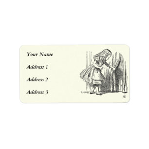 Sjabloon Alice Op zoek naar de deur Etiket