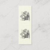 Sjabloon Alice Op zoek naar de deur Mini Visitekaartje (Achterkant)