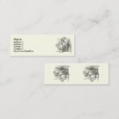 Sjabloon Alice Op zoek naar de deur Mini Visitekaartje (Voorkant / Achterkant)