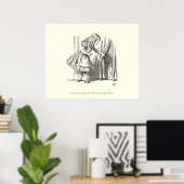 Sjabloon Alice Op zoek naar de deur Poster (Thuiskantoor)