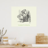 Sjabloon Alice Op zoek naar de deur Poster (Keuken)